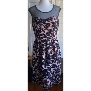 En Focus Studio Dress 12 Burnout Velvet Floral Semi Formal Whimsigoth Fit Flar